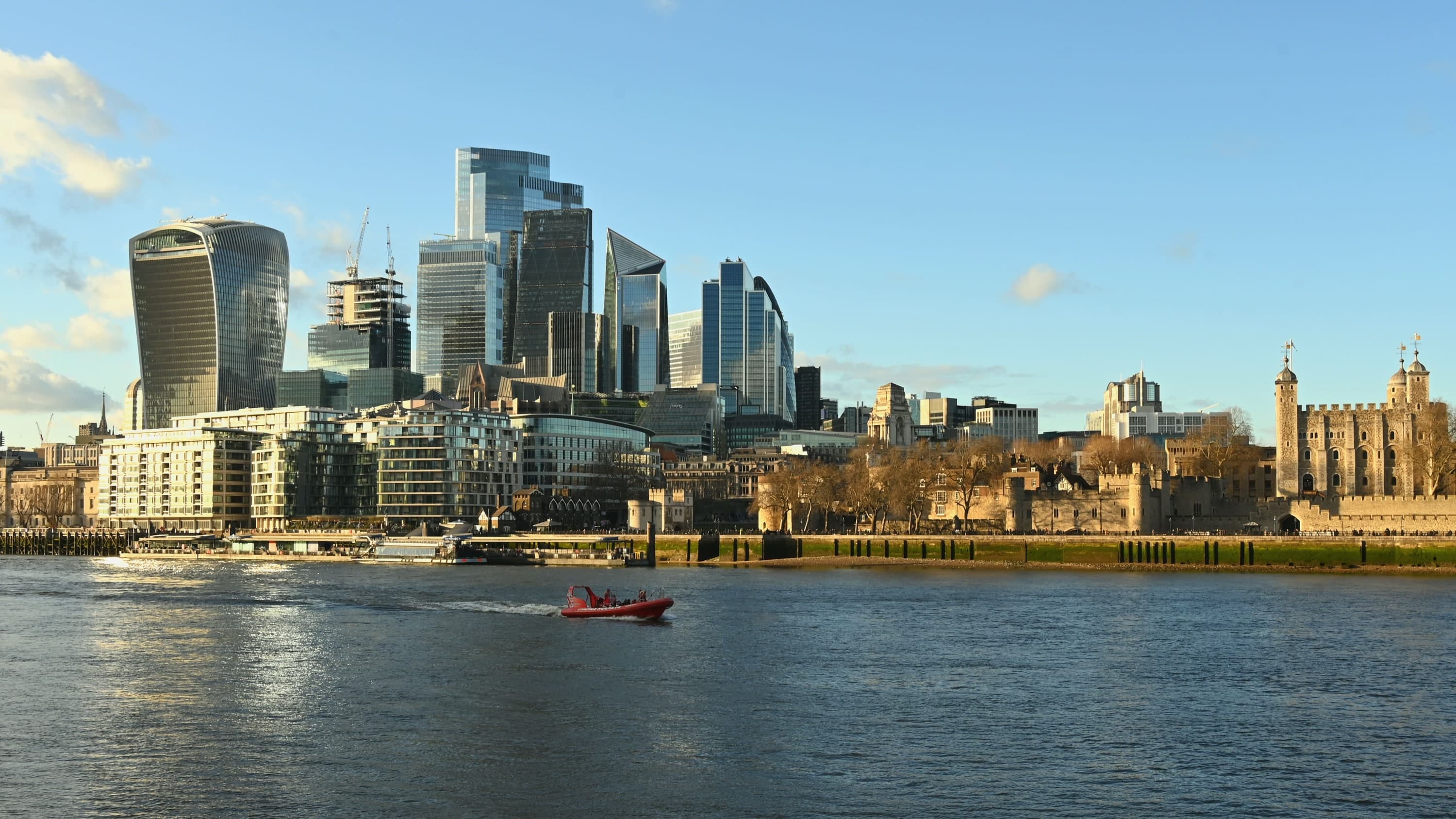 A city seen from across the water
